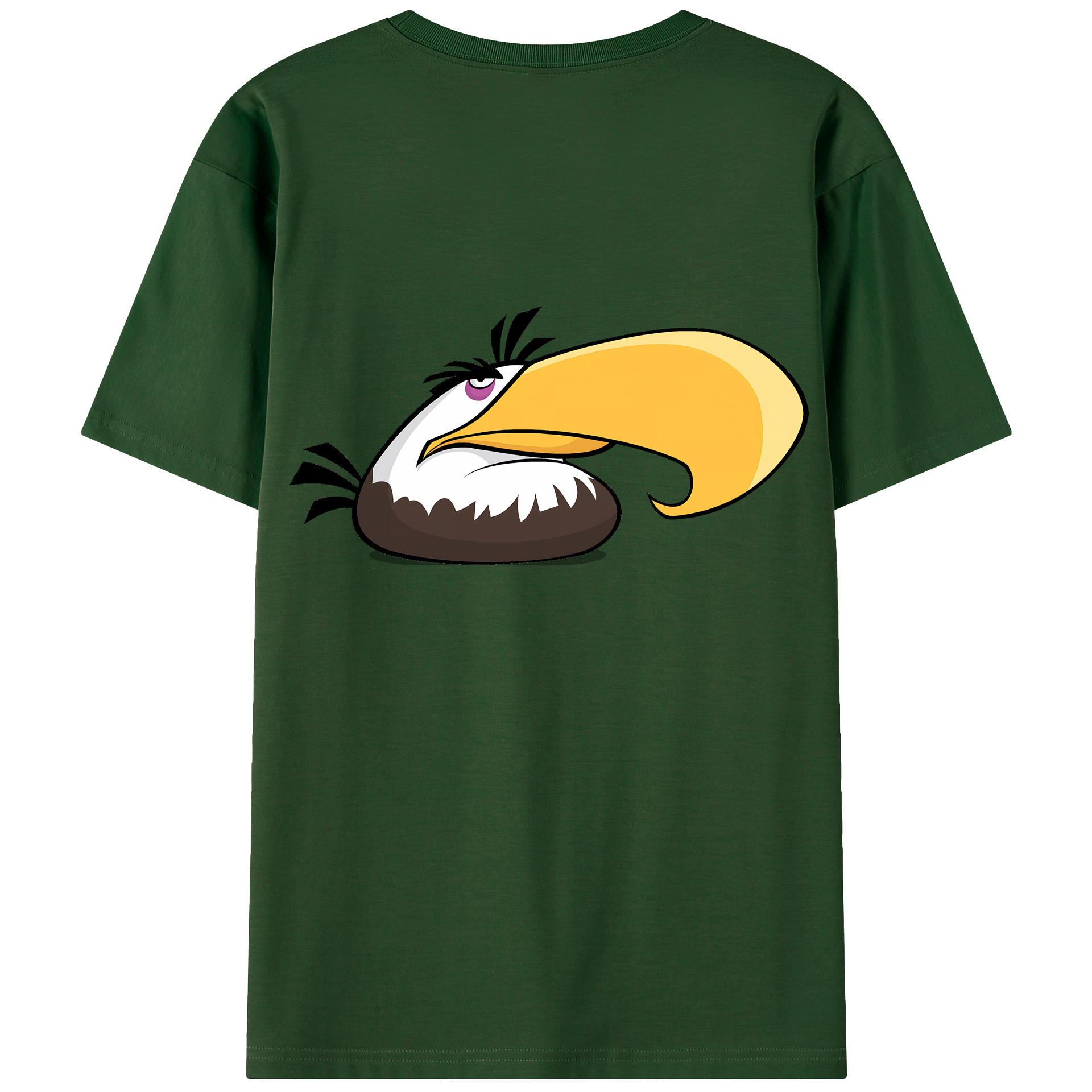 （画像用） Angry Birds アングリーバード 綿100％半袖Tシャツ（背面プリント）